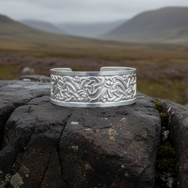 Fionn Celtic Knot Cuff Bracelet