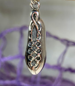 Irish Dance Shoe Silver Necklace