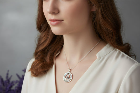 Nyx Trinity Knot Necklace — view 3