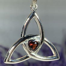 Load image into Gallery viewer, McKenna Trinity Knot Heart Necklace
