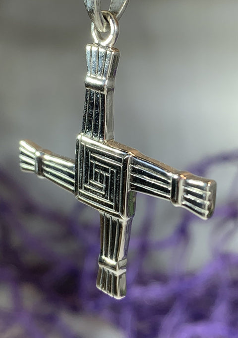 Load image into Gallery viewer, Large Irish Saint Brigid’s Cross Necklace
