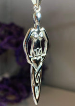 Load image into Gallery viewer, Danu Goddess Silver Necklace

