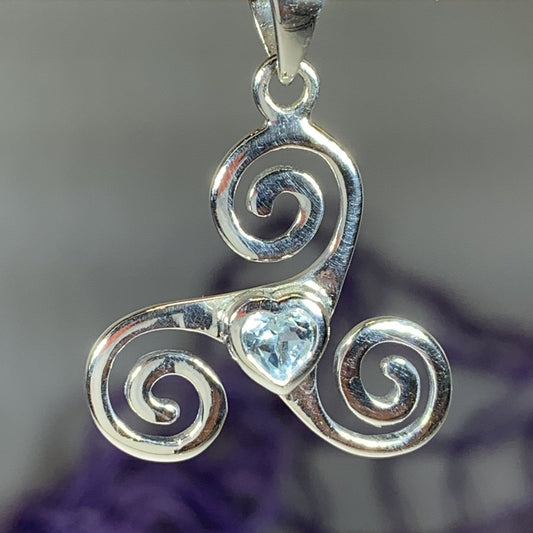 Celtic Spiral Love Necklace — view 8