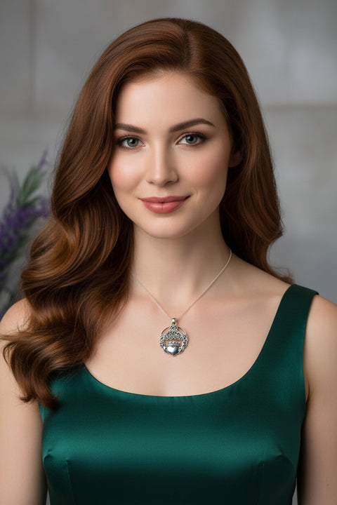 Load image into Gallery viewer, Forever Claddagh Necklace
