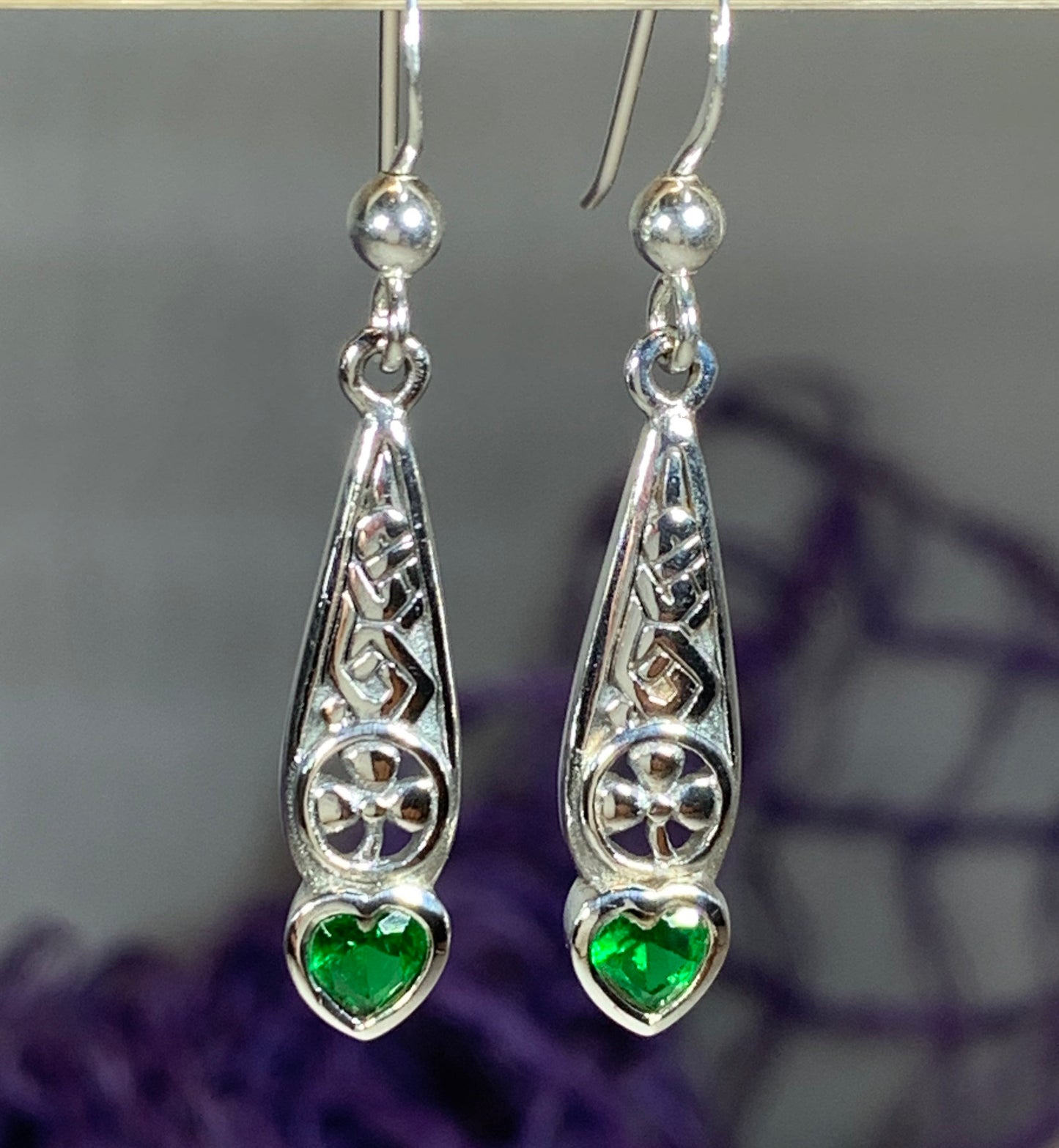 Shamrock Love Earrings — view 7