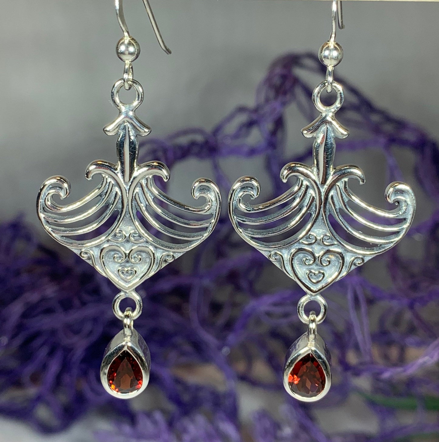 Elegant Celtic Viking Earrings — view 3