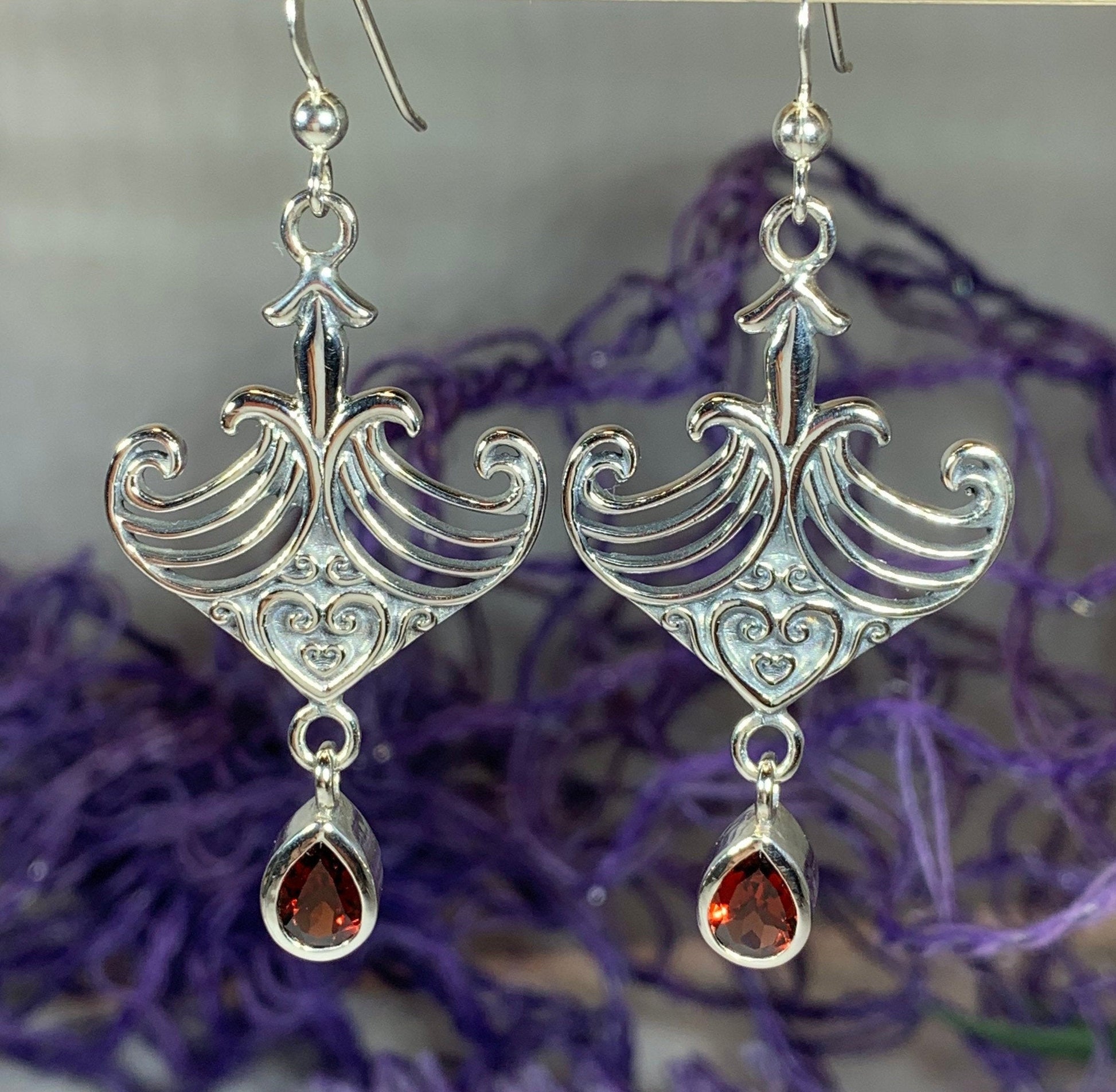 Elegant Celtic Viking Earrings — view 5