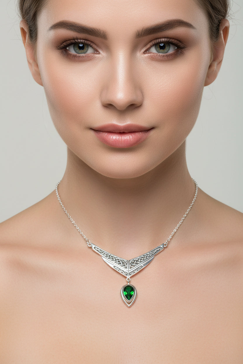 Celtic Chevron Necklace — view 9