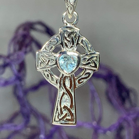 Celtic Cross Heart Necklace — view 10