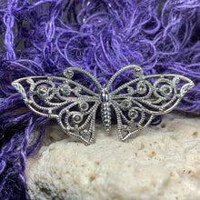 Load image into Gallery viewer, Marcasite Butterfly Brooch
