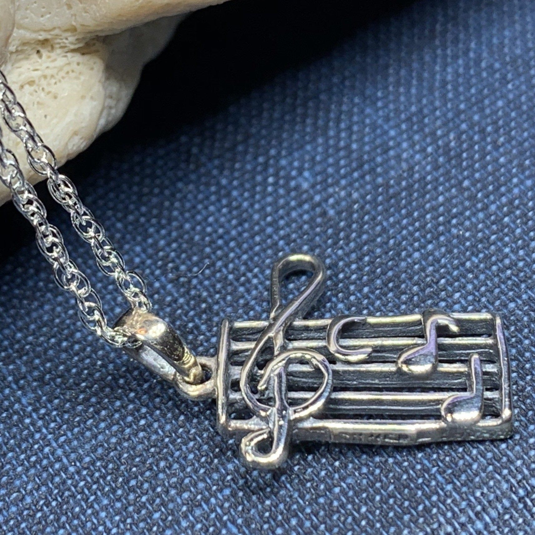 Music Notes Necklace — view 6