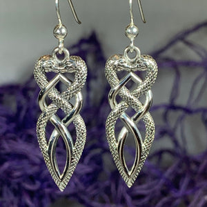 Celtic Knot Earrings, Celtic Jewelry, Snake Jewelry, Ireland Gift, Scotland Jewelry, Mom Gift, Irish Jewelry, Norse Jewelry, Viking Jewelry