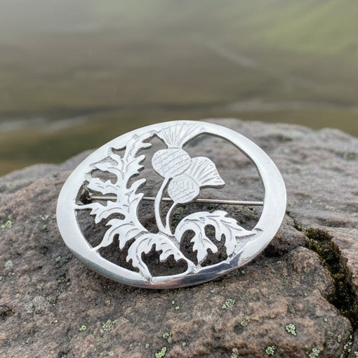 Oban Thistle Brooch - Handmade in Scotland — view 5