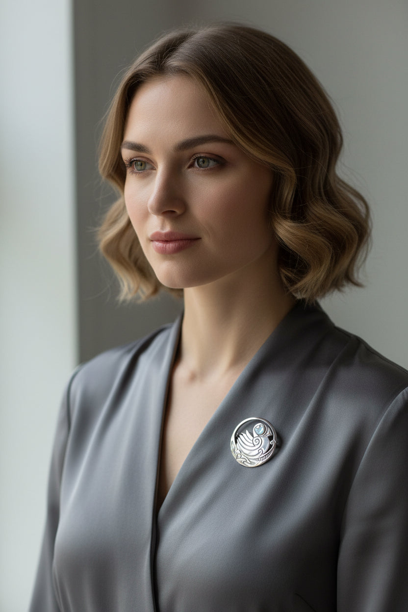 Orkney Puffin Brooch - Handmade in Scotland