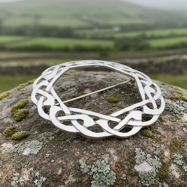 Claire Celtic Knot Brooch - Handmade in Scotland — view 7