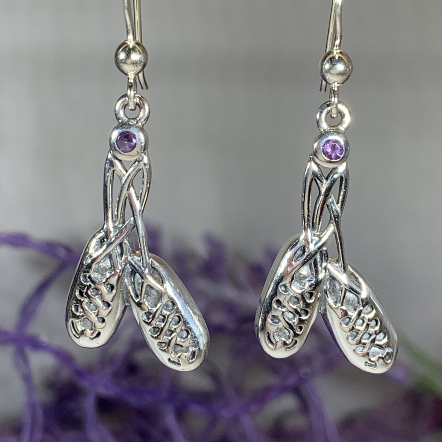 Irish Dance Shoes Earrings in Sterling Silver — view 2