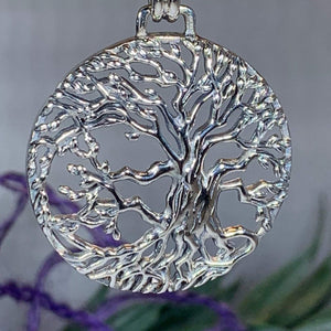 Solstice Tree of Life Silver Necklace 03