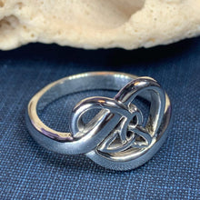Load image into Gallery viewer, Trinity Knot Heart Ring
