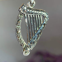 Load image into Gallery viewer, Cinnia Celtic Harp Necklace
