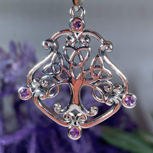 Amethyst Tree of Life Necklace 02