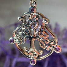 Load image into Gallery viewer, Amethyst Tree of Life Necklace 04
