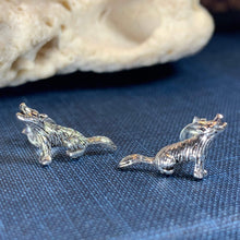 Load image into Gallery viewer, Howling Wolf Earrings
