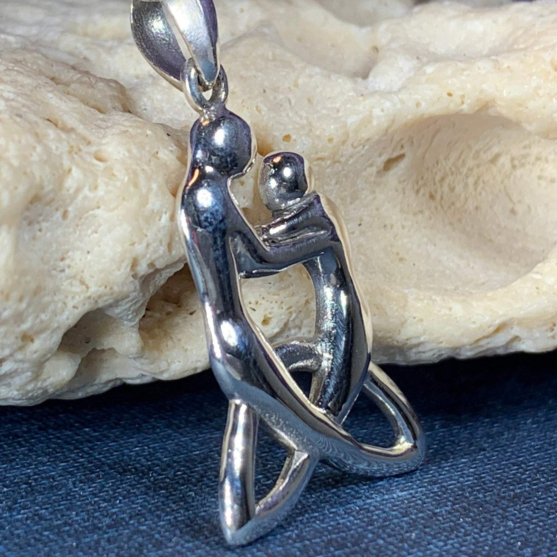 Celtic Mother Knot Necklace — view 4