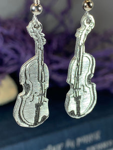 Irish Fiddle Celtic Earrings
