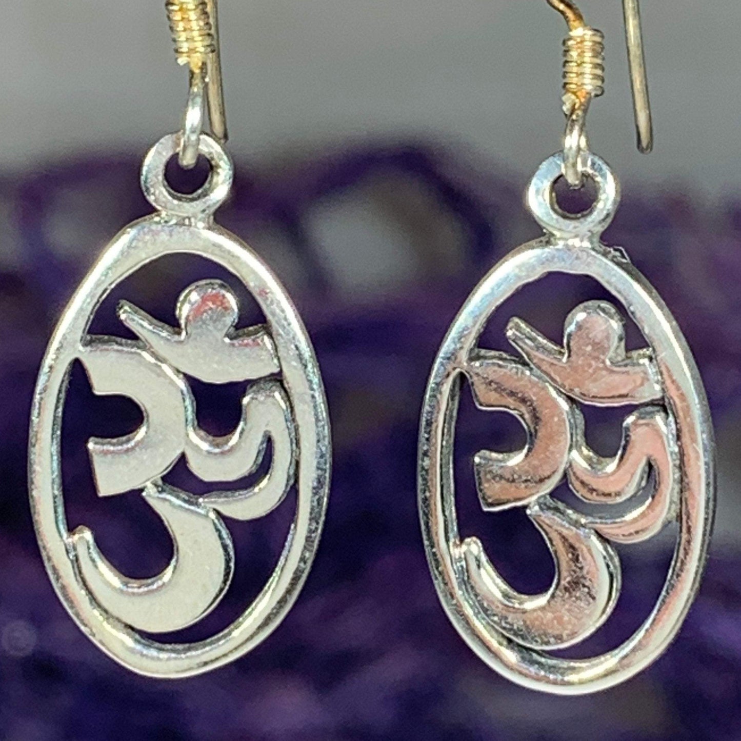 Petite Om Earrings — view 3