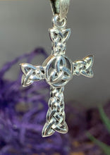 Load image into Gallery viewer, Trinity Knot Celtic Cross Necklace

