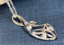 Load image into Gallery viewer, Sterling Silver Celtic necklace will delight all lovers of Celtic heritage and will be the perfect symbol of your deep affection. Solid sterling silver on a chain - trinity knot pendant
