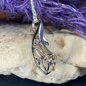 Sterling Silver Celtic necklace will delight all lovers of Celtic heritage and will be the perfect symbol of your deep affection. Solid sterling silver on a chain - trinity knot pendant