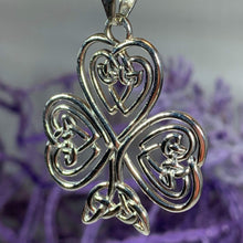 Load image into Gallery viewer, Celtic Knot Shamrock Necklace
