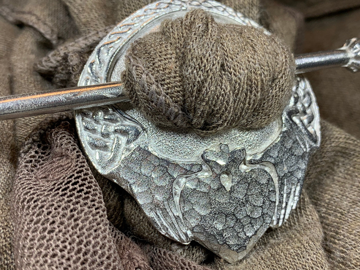 Irish Claddagh Scarf Ring — view 6