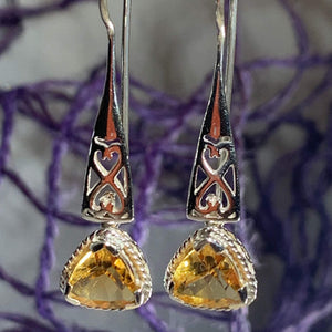 Love Knot Gemstone Earrings