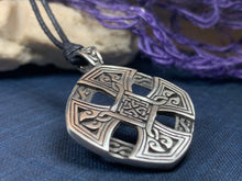 Load image into Gallery viewer, Celtic Cross Necklace, Ireland Gift, Irish Jewelry, Scotland Jewelry, Celtic Jewelry, Cross Necklace, Cross of Life Pendant, Dad Gift
