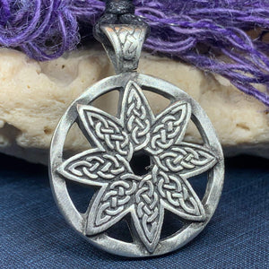 Celtic Knot Flower Necklace