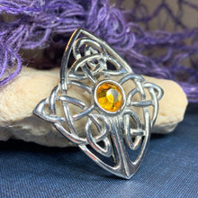 Load image into Gallery viewer, Amber Alyssa Celtic Knot Brooch 07
