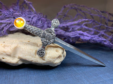 Load image into Gallery viewer, Alexander Thistle Sword Kilt Pin 04
