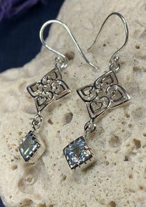 Celtic Love Knot Gemstone Earrings