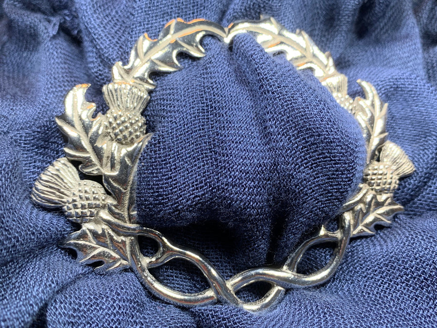 Thistle Scarf Ring, Scotland Jewelry, Celtic Jewelry, Nature Jewelry, Outlander Gift, Mom Gift, Wife Gift, Sister Gift, Friendship Gift