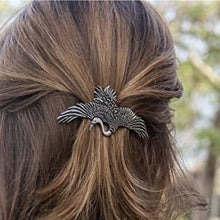Load image into Gallery viewer, Crane Hair Clip, Celtic Barrette, Bird Jewelry, Heron Jewelry, Friendship Gift, Wiccan Jewelry, Hair Jewelry, Nature Barrette
