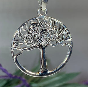 Roses Tree of Life Necklace