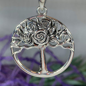Roses Tree of Life Necklace