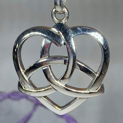 Load image into Gallery viewer, Celtic Love Knot Necklace in Sterling Silver
