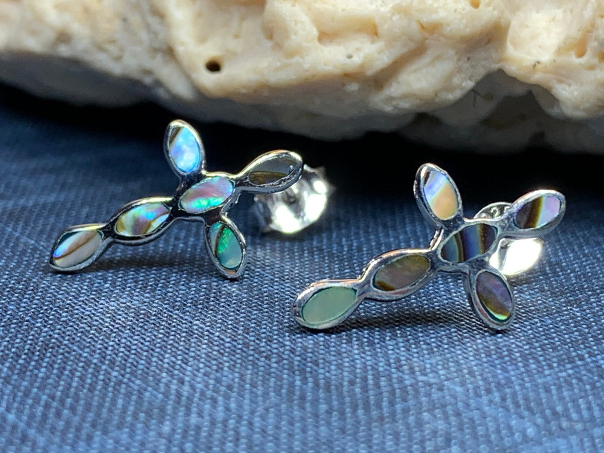 Anne Cross Stud Earrings – Celtic Crystal Design Jewelry