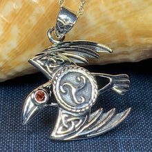 Load image into Gallery viewer, Astrid Celtic Raven Necklace
