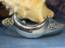 Load image into Gallery viewer, Moon Bracelet, Celtic Jewelry, Irish Jewelry, Crescent Moon Jewelry, Celestial Jewelry, Viking Jewelry, Bangle Bracelet, Cuff Bracelet
