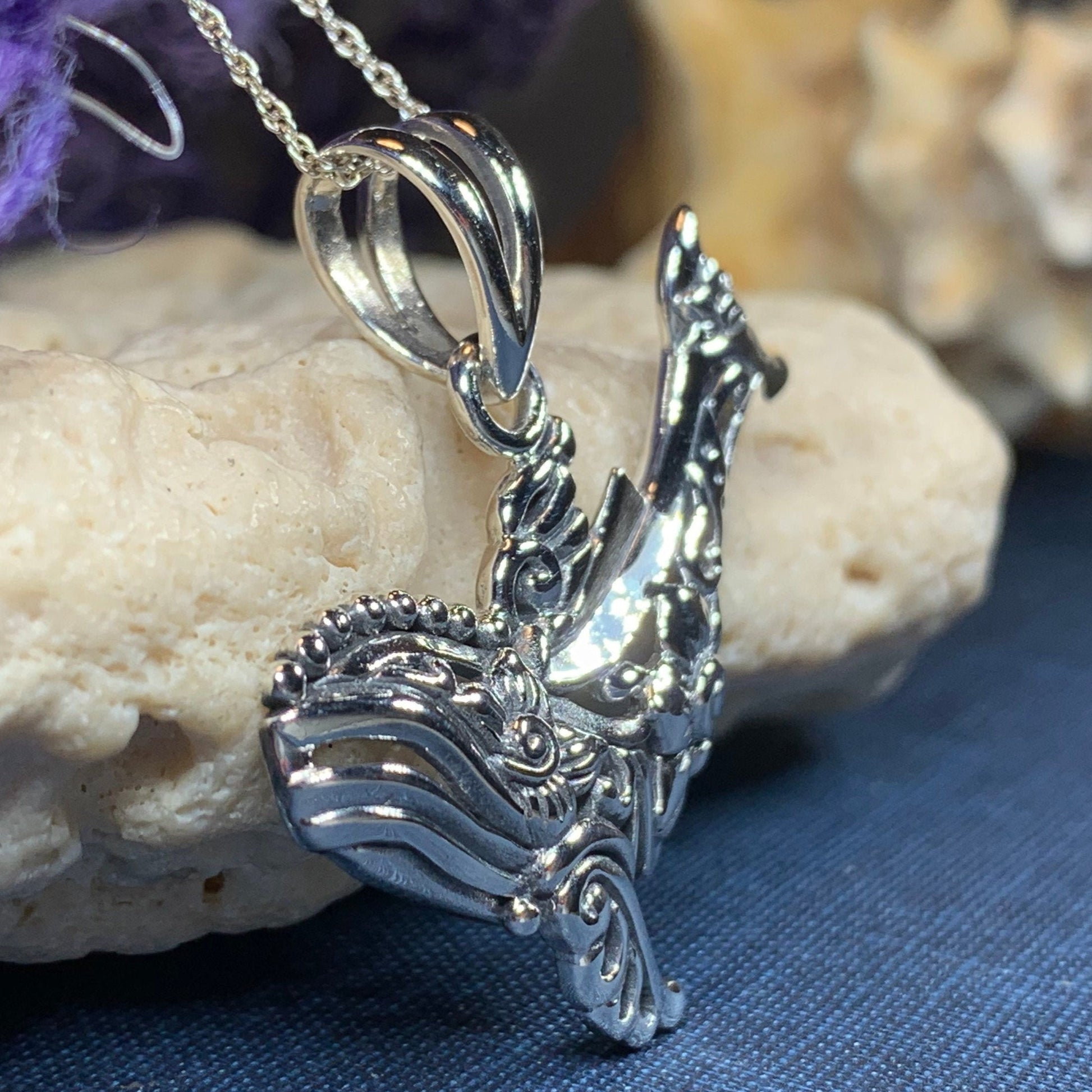 Bohemian Whale Necklace — view 3