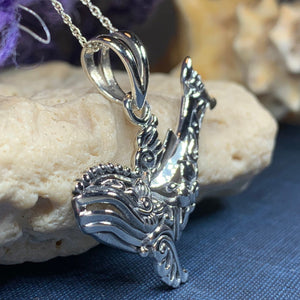 Celtic Whale Necklace, Fish Necklace, Nautical Jewelry, Mom Gift, Sea Jewelry, Ocean Jewelry, Animal Jewelry, Nature Jewelry, Beach Jewelry